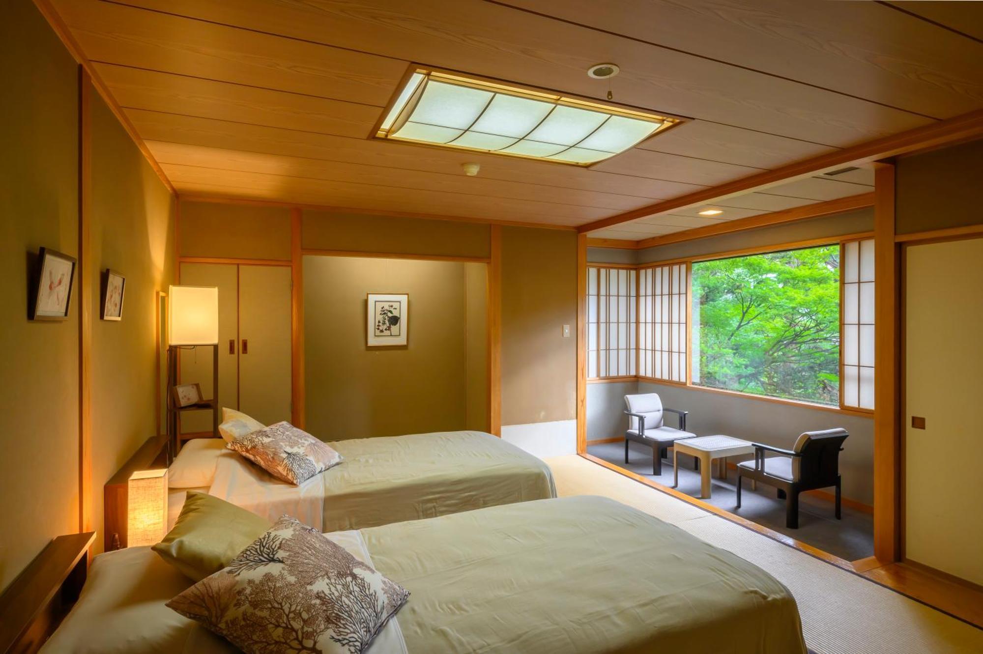 Senkeien Tsukioka Hotel Kaminoyama Exterior foto